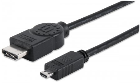 Cable HDMI a micro HDMI macho/macho 2,0 mts Manhattan