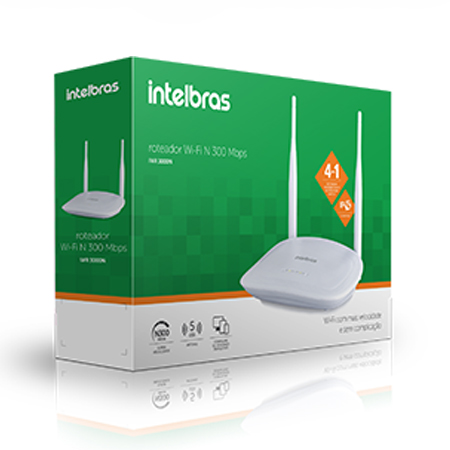 Router WiFi Repetidor 300N IWR 3000N INTELBRAS