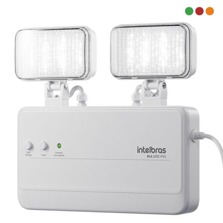 Luz de Emergencia 1200 Lum.| 250m2 | BLA 1202 IP65 Homologada-INTELBRAS