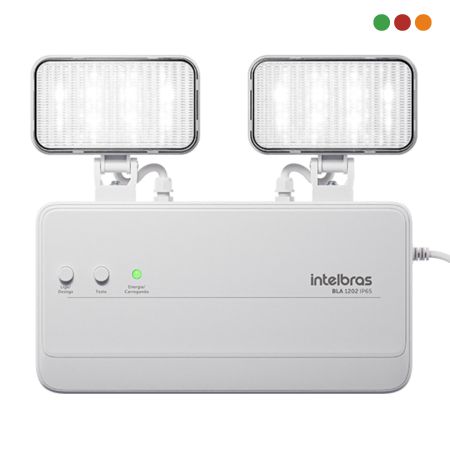 Luz de Emergencia 1200 Lum.| 250m2 | BLA 1202 IP65 Homologada-INTELBRAS