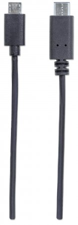 Cable USB C a Micro-B macho/macho 1,0 mts Manhattan