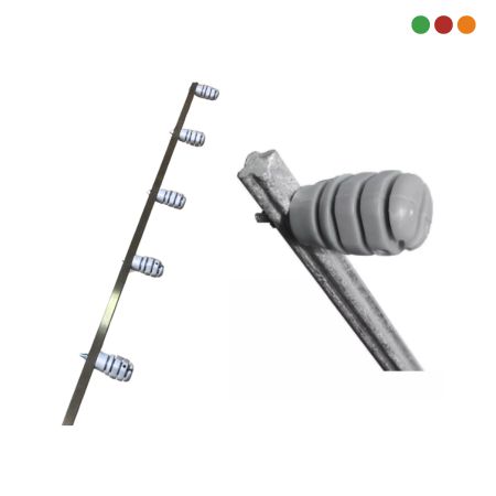 Cerca Electrica Asta ACERO INOX. | c/ 6 Aisladores