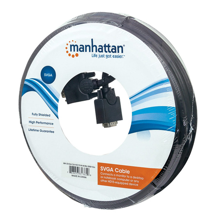 Cable VGA macho/macho 20 mts Ferrita Manhattan