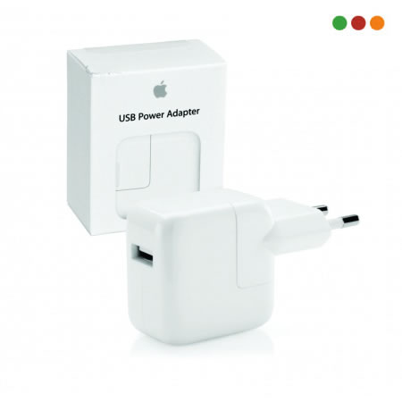 iPhone Cargador 220v a USB H-2,4 Amp. Blanco Original