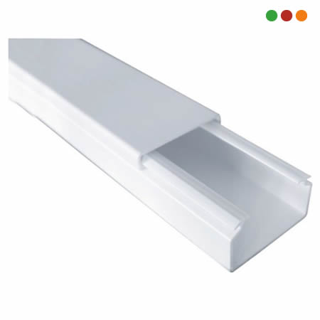 Canalizacion Ducto 60 x 40 mm / 2 mts / Blanco