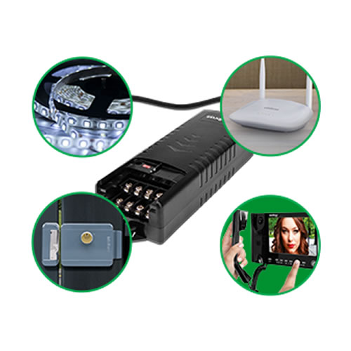 Fuente AC/DC  3 A / 13,8v | EF 1203+ C/Filtro Intelbras