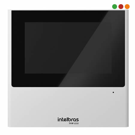 Porteria IP Pantalla TVIP2210 / 12v / 4,3" Touch / SIP 2.0 BLANCA-INTELBRAS