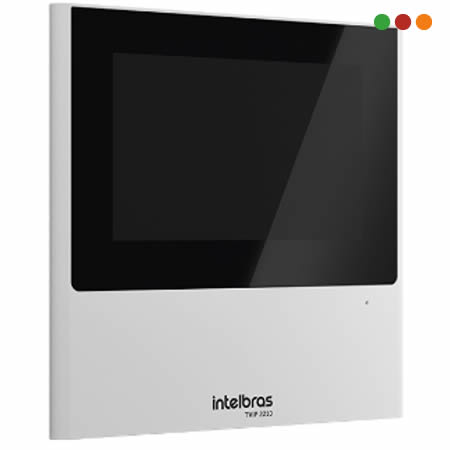 Porteria IP Pantalla TVIP2210 / 12v / 4,3" Touch / SIP 2.0 BLANCA-INTELBRAS
