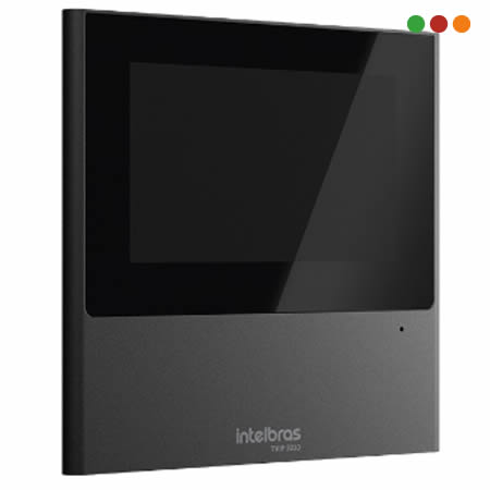 Porteria IP Pantalla TVIP2210 / 12v / 4,3" Touch / SIP 2.0 NEGRA-INTELBRAS