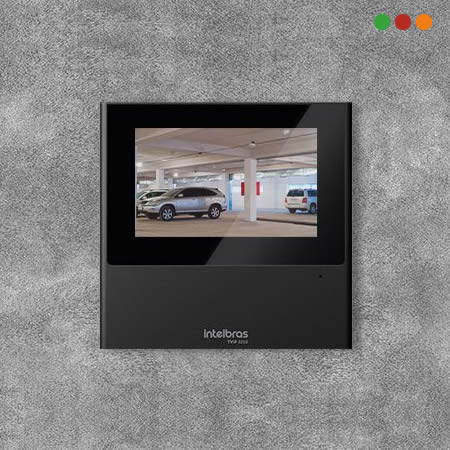 Porteria IP Pantalla TVIP2210 / 12v / 4,3" Touch / SIP 2.0 NEGRA-INTELBRAS