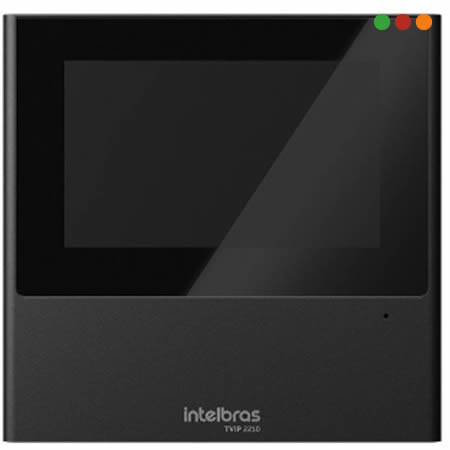 Porteria IP Pantalla TVIP2210 / 12v / 4,3" Touch / SIP 2.0 NEGRA-INTELBRAS