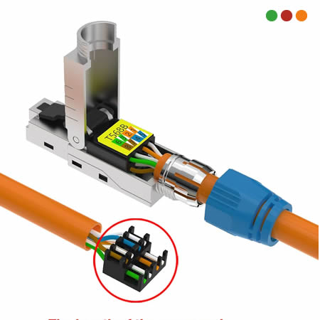 Conector / Ficha RJ45 Cat 8 Macho para FTP