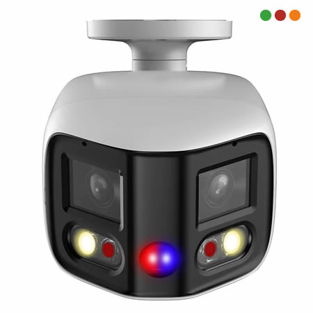 Seg. IP Cam. BULLET 8MP 4K TIOCDUO 180º (3 EN1) / IPC-PFW3849SP-A-1 | DAHUA