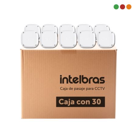 Herramientas Caja 12,5 x 12,3 x 6 cm | Pack x 30 | EXT | VBOX 1100 E Intelbras