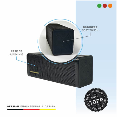 Parlante Thonet & Vander Portable BT Frei TOPP Negro
