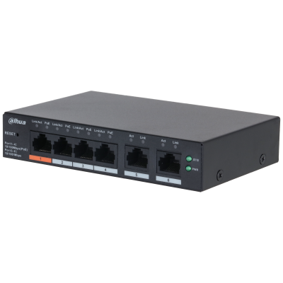 Switch PoE 6p 10/100, 4 PoE, Cloud Dahua CS4006 60W