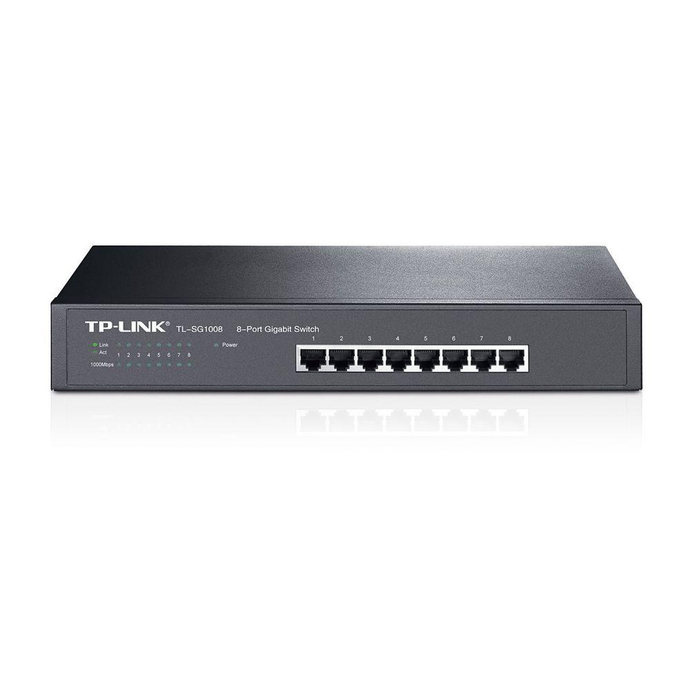 Switch 8 puertos 10/100/1000 Rack TP-LINK TL-SG1008