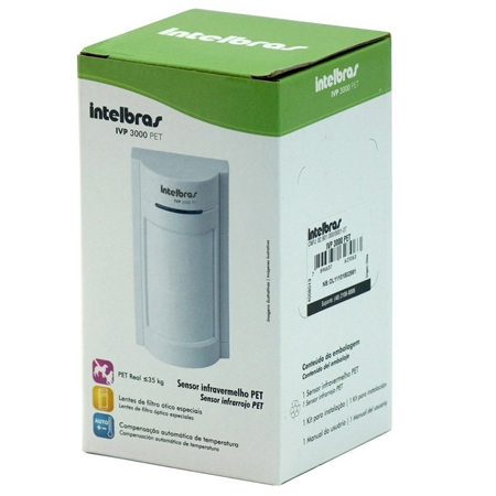 Sensor Cableado PIR Intelbras IVP 3000 PET