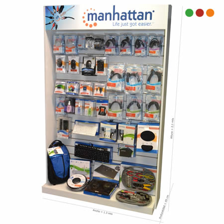 Exhibidor-Cables y demas Ranurado | Manhattan