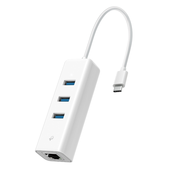 Conversor USB C a Red 10/100/1000 Gigabit + Hub USB 3.0 UE330C | TP-LINK