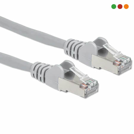 Patch Cat6A 0.91m 3 feet GRIS 100 COBRE UUTP Intellinet