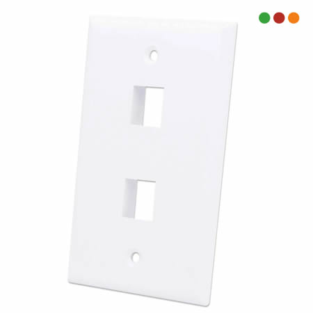 Tapa Interna x2 Jack Blanca Intellinet