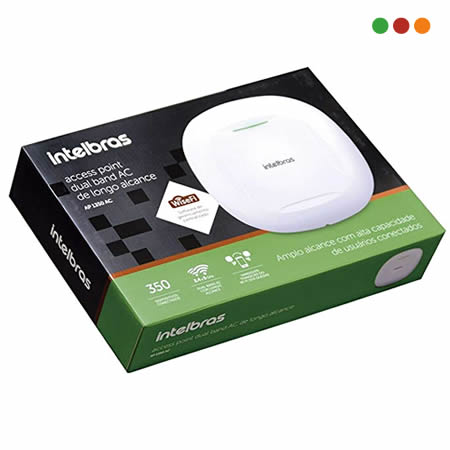Access Point WiFi AP1350 AC DualBand PoE 350m2 Intelbras