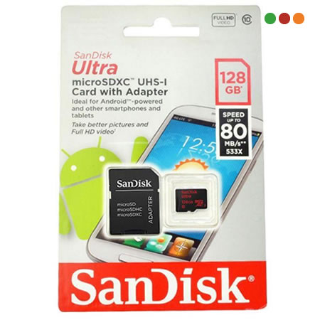 Memoria Micro SD SanDisk 128 Gb Clase 10