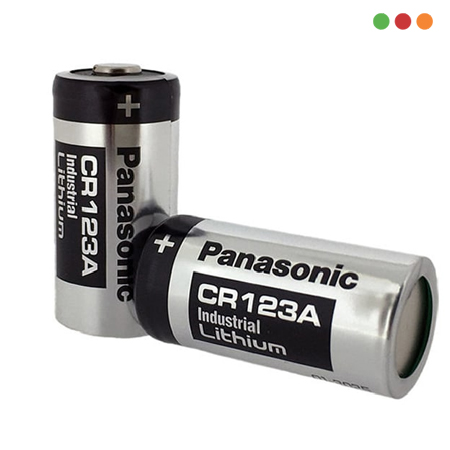 Pilas CR 123A-BATERIA DE LITIO 3V INDUSTRIAL (Panasonic)-INTELBRAS