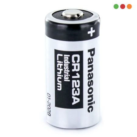 Pilas CR 123A-BATERIA DE LITIO 3V INDUSTRIAL (Panasonic)-INTELBRAS