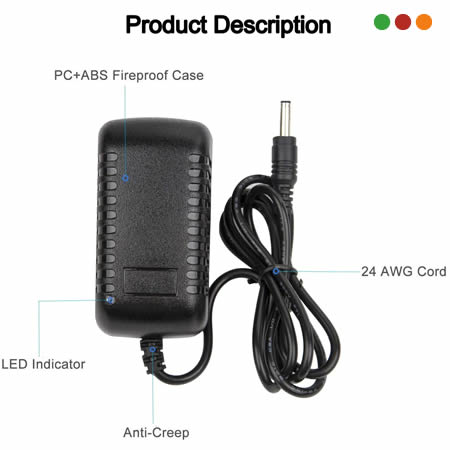 Fuente Cargador Notebook CEIBAL 12v 2A 3.5*1.35mm