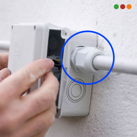 Herramientas PVC 20 mm-UNION TUBO-CAJA 20MM ESTANCA-IP67