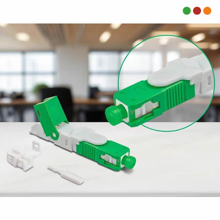 FIBRA-Conector de campo SC/APC y SC/UPC CLICK | 10 Un | XFF 2CSI INTELBRAS