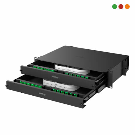 FIBRA-Distribuidor INTERNO OPTICO / Band. DES. SC/APC DIO 48FO D 2U INTELBRAS