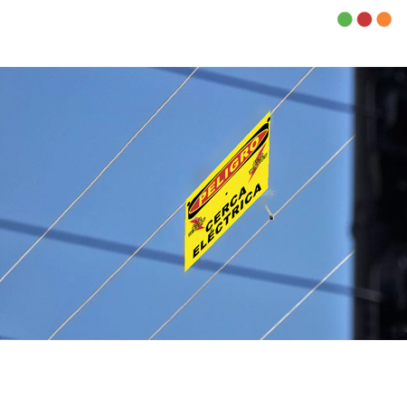 Cerca Electrica Accesorio Cartel de PVC 10 x 5 cm-IGECAST