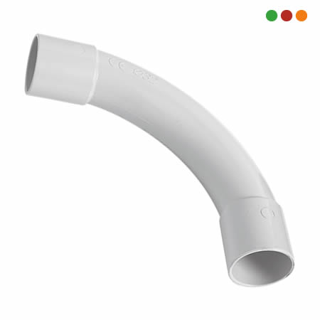 Herramientas PVC 20 mm-CURVA 90º TUBO-TUBO 20MM IP40