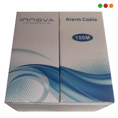 Porteria Cable 6 x AWG22 + Tierra / 150 mts / Interior Blanco / 100% Cobre AFT