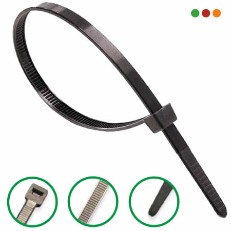 Precintos Negra c/UV 350x4,8mm x100 3014N Dexson