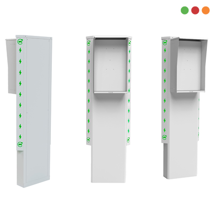 TOTEM CARGADOR ELEC. PROTECTOR Alto: 45 / Prof: 20cm | BLANCO| 7-P009-PROTECTM