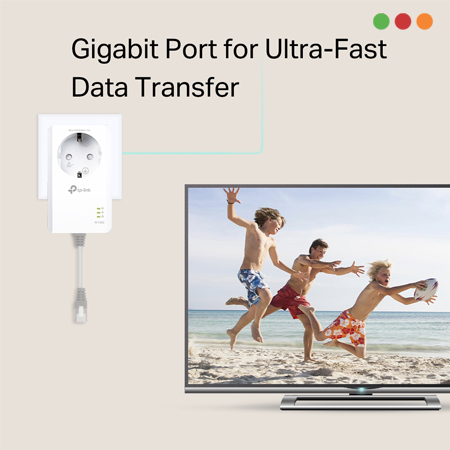 PowerLine AV1000 1x Port GIGABIT Schuko Pack x1 TL-PA7017P TP-LINK