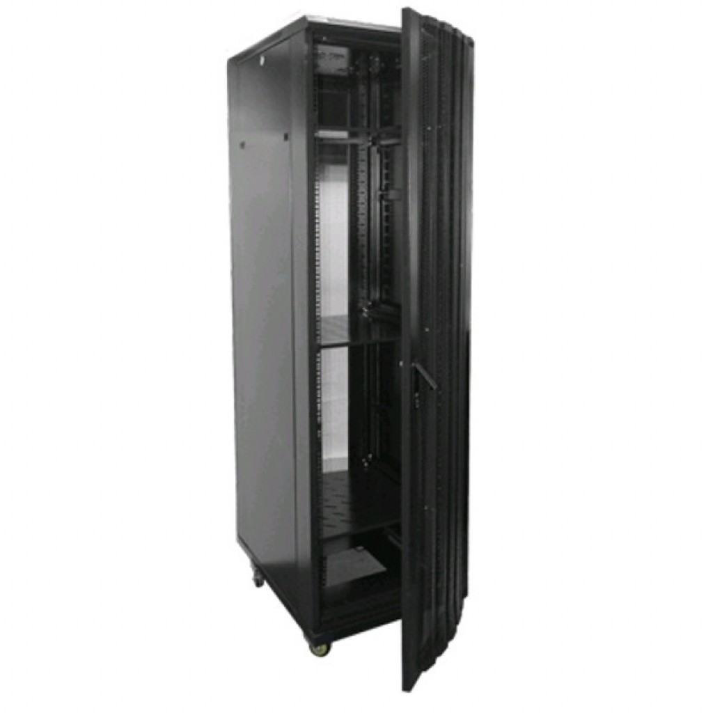 RACK PISO NEGRO 42U 600X1000 P/HIPERVENTILADO
