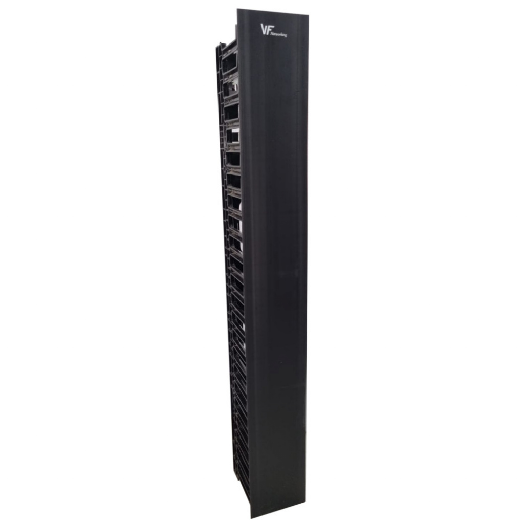 ORGANIZADOR VERTICAL SIMPLE 22.5U PLASTICO NEGRO