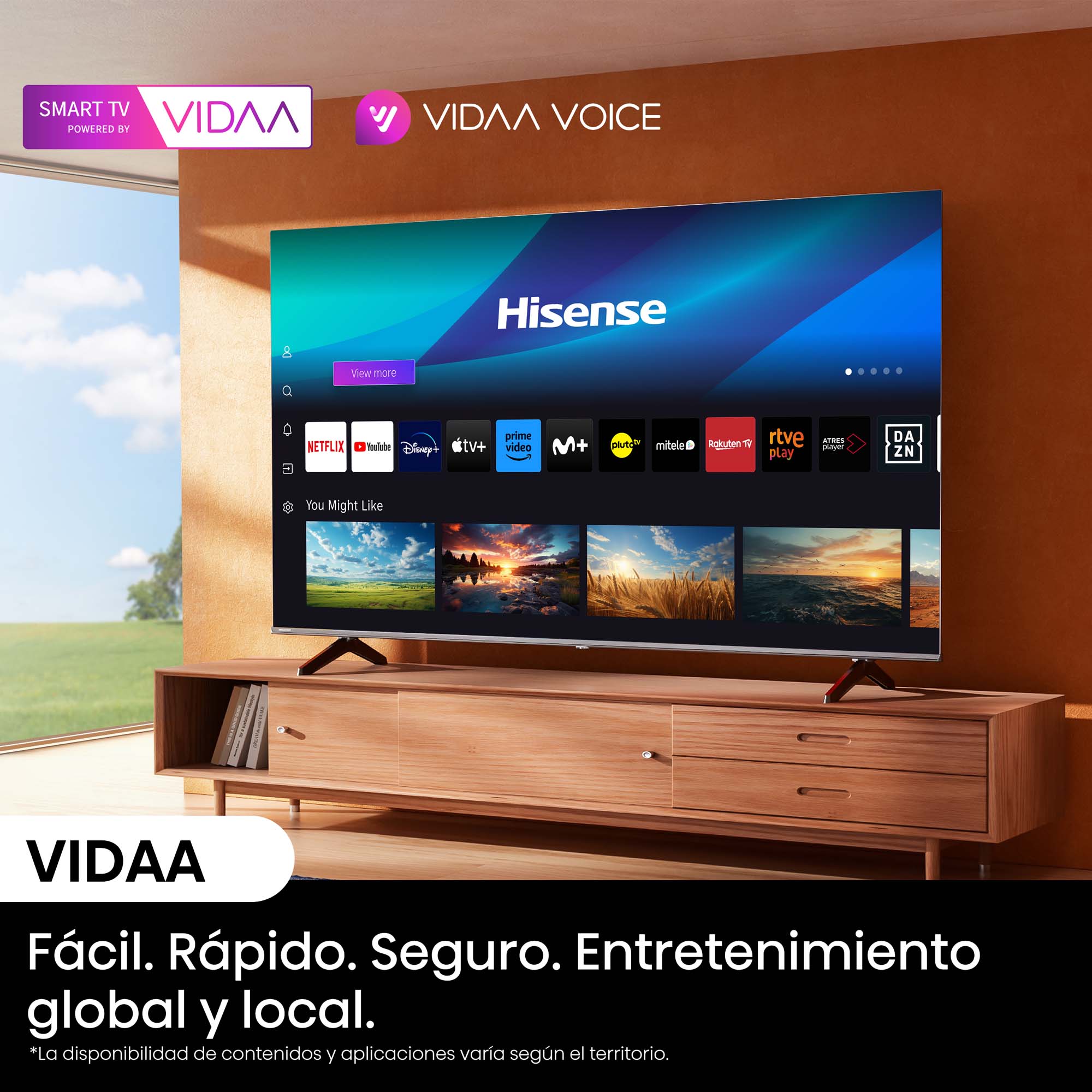 SMART TV Hisense 55A6N 55” 4K Ultra HD VIDAA Dolby Vision