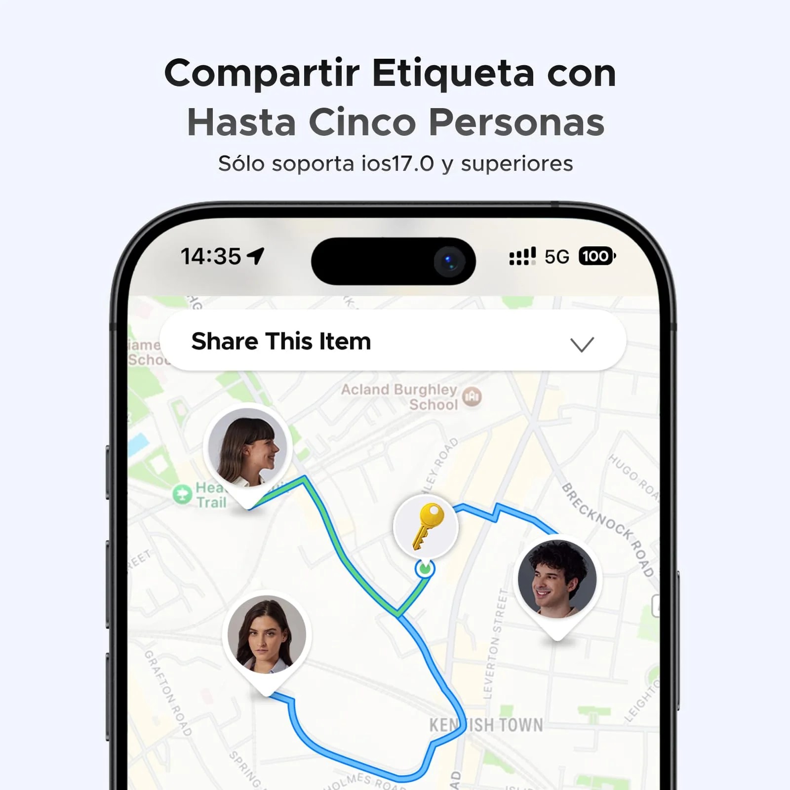 Localizador smart UGREEN FineTrack Bluetooth iOS Find My