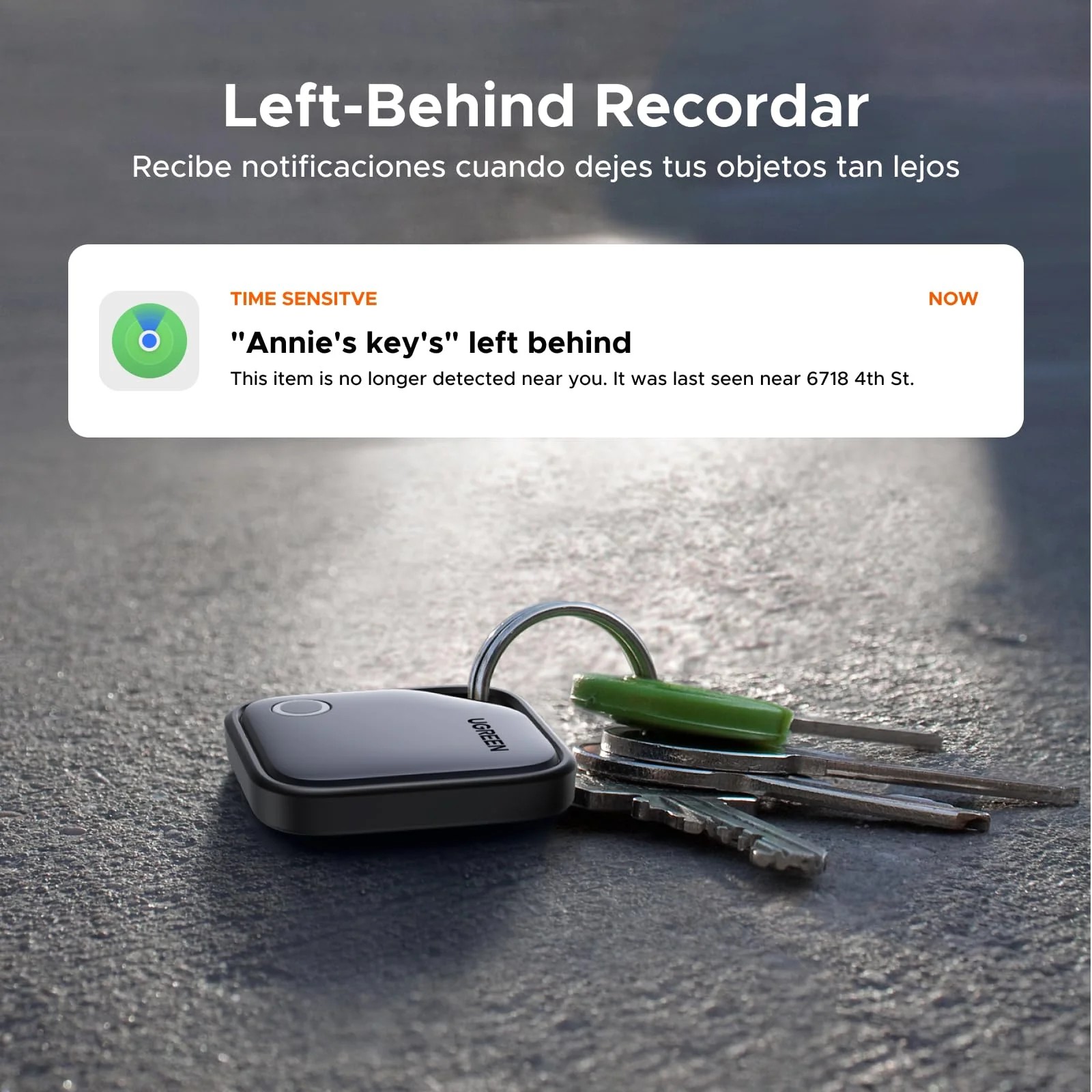 Localizador smart UGREEN FineTrack Bluetooth iOS Find My