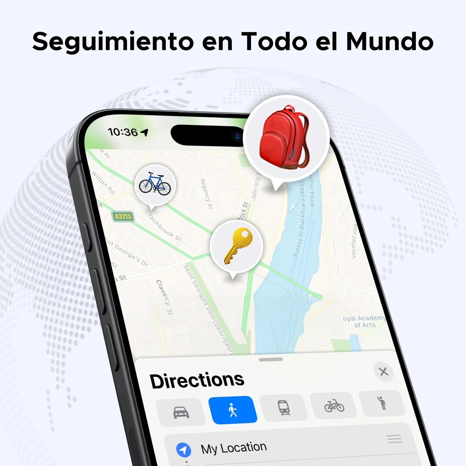 Localizador smart UGREEN FineTrack Bluetooth iOS Find My