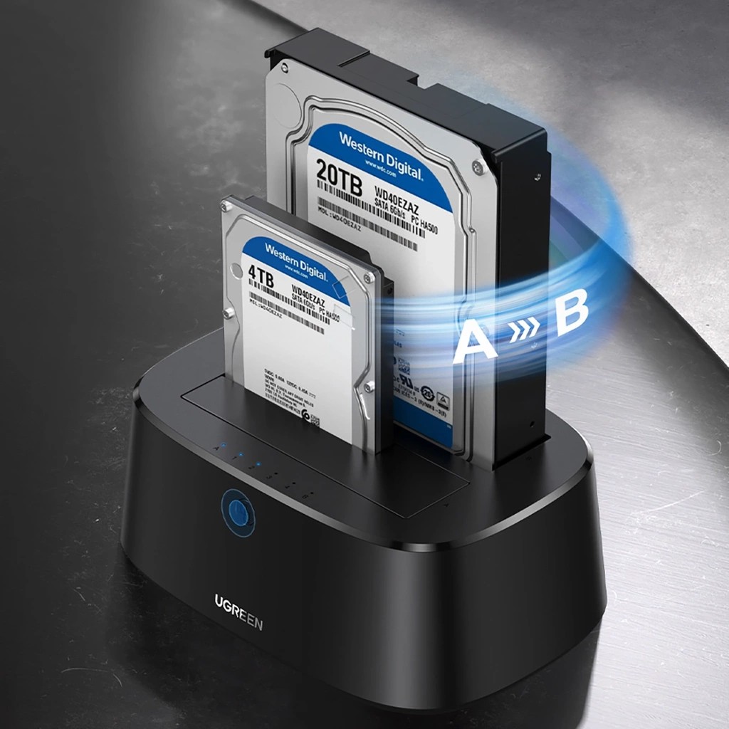 Dock Ugreen CM198 Para HDD SSD SATA USB 3.0 Dual