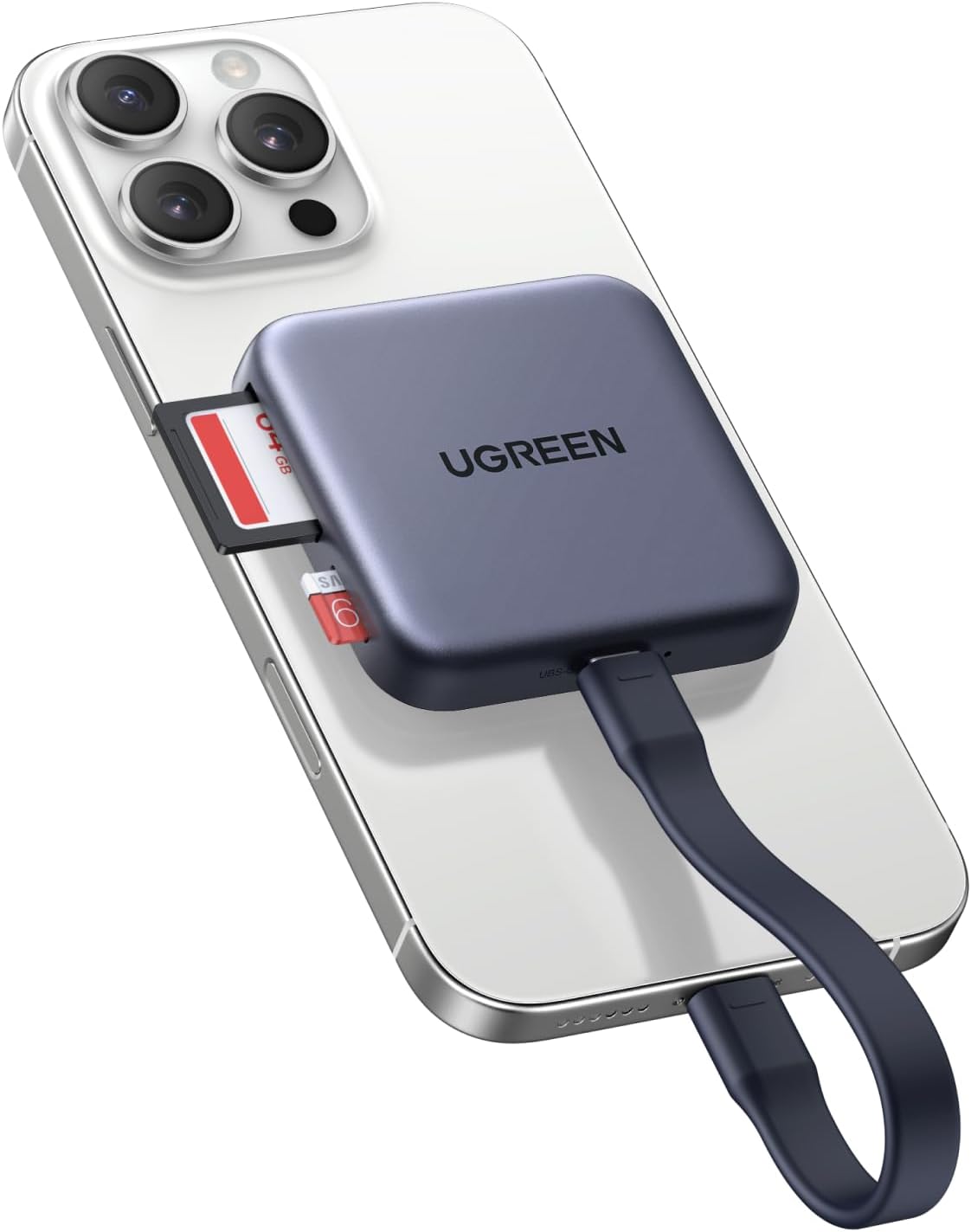 Lector Magnetico Ugreen CM898 USB-C SD UHS-II 100W