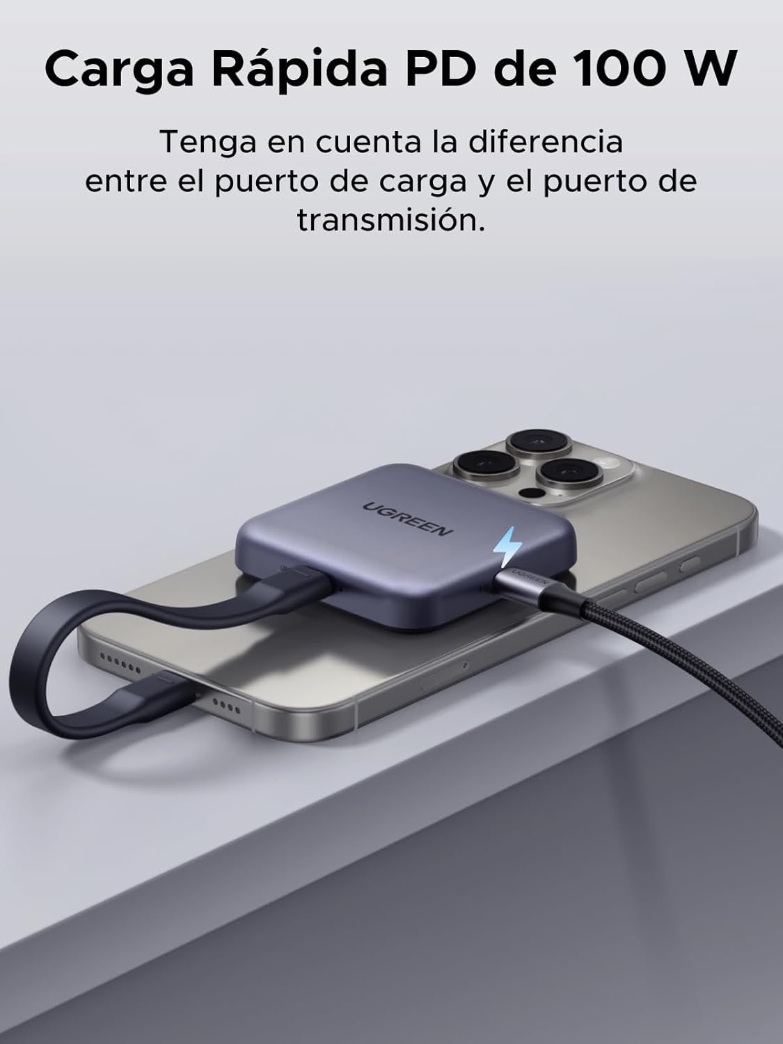 Lector Magnetico Ugreen CM898 USB-C SD UHS-II 100W