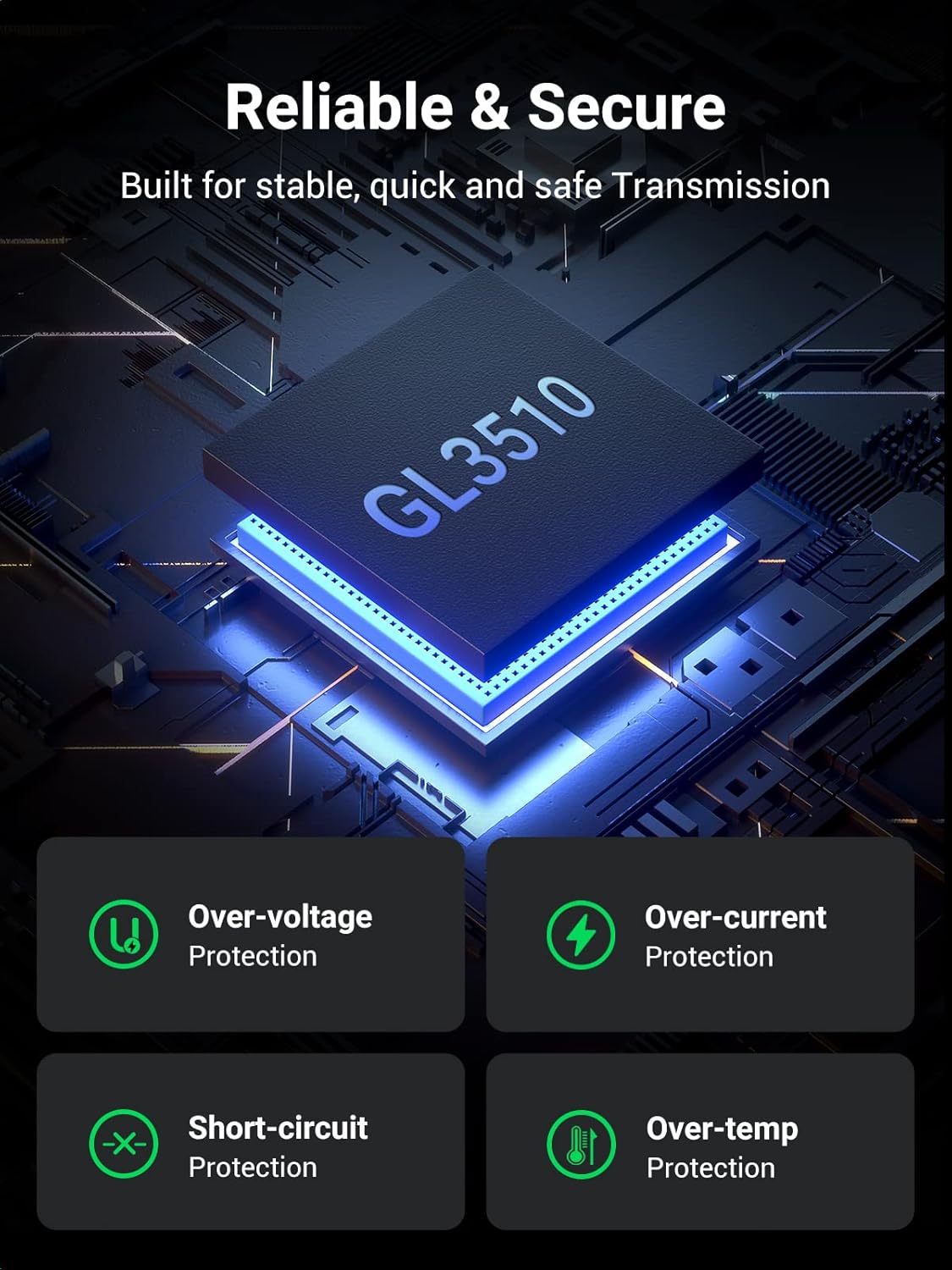 Hub USB Ugreen 90307 7 Puertos USB 3.0 5Gbps